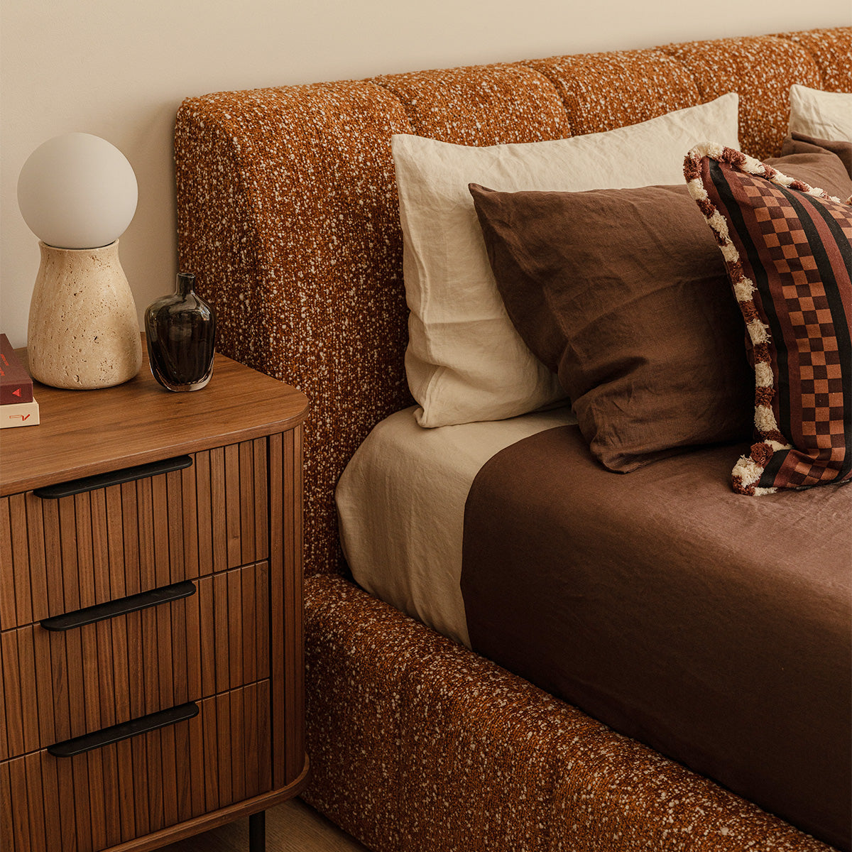 Rio 3 Drawers Bedside Table