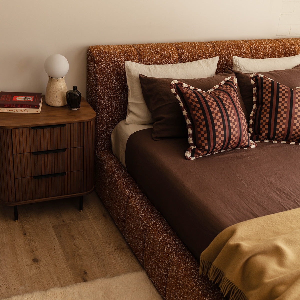 Rio 3 Drawers Bedside Table
