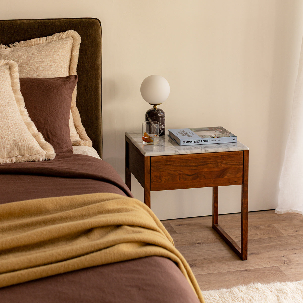 Avalon Marble Bedside Table