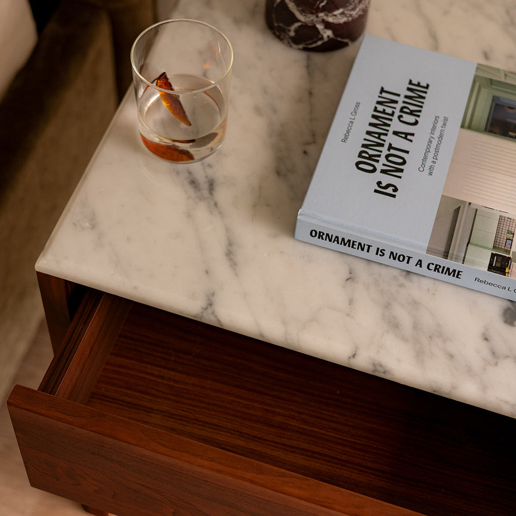 Avalon Marble Bedside Table
