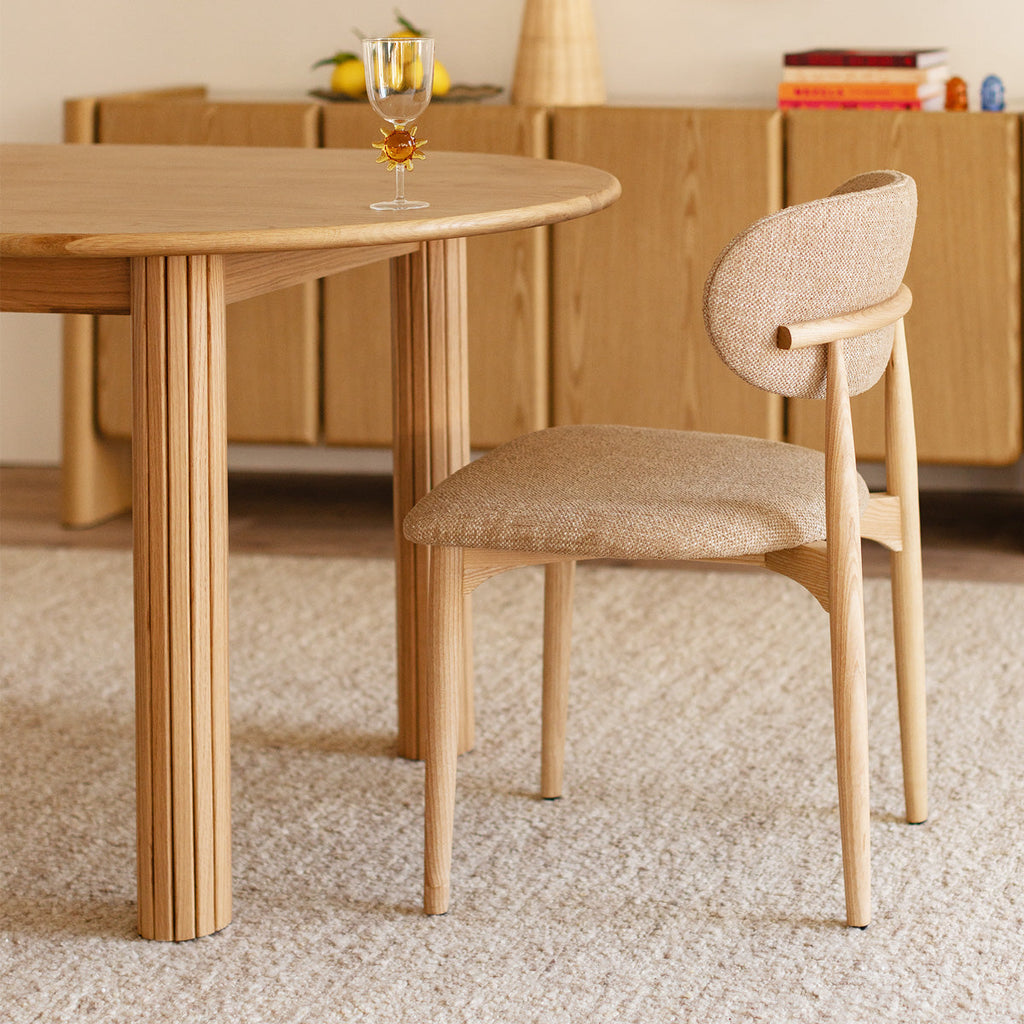 Noir Oval Extendable Dining Table (200cm)