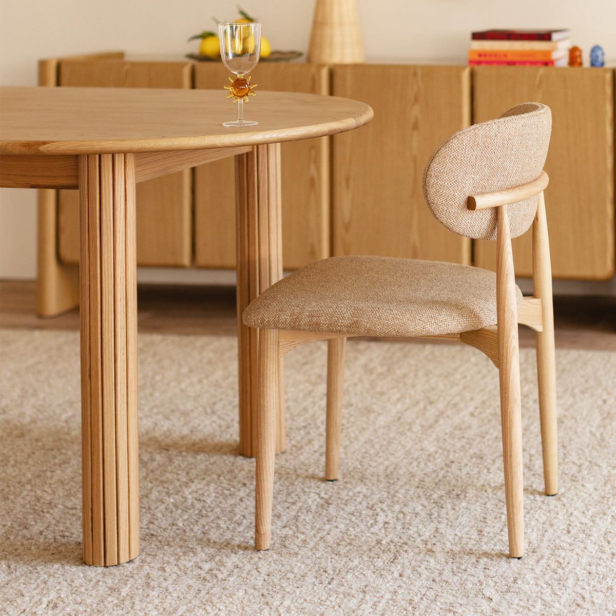 Noir Oval Extendable Dining Table (200cm)
