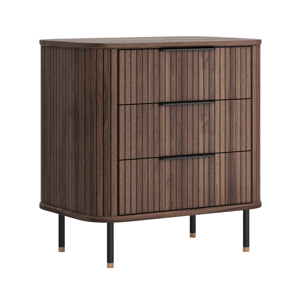 Rio 3 Drawers Bedside Table