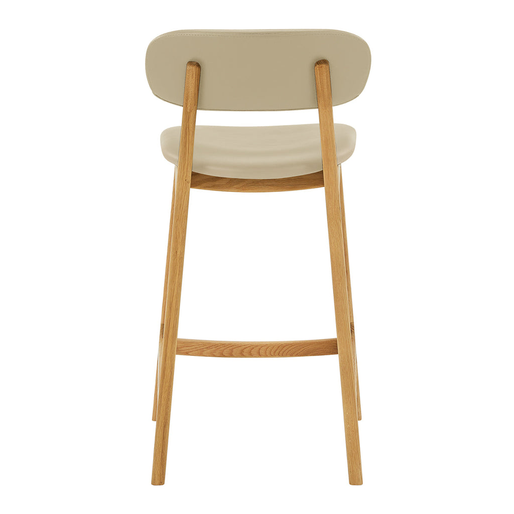 Alaska Leather Bar Stool