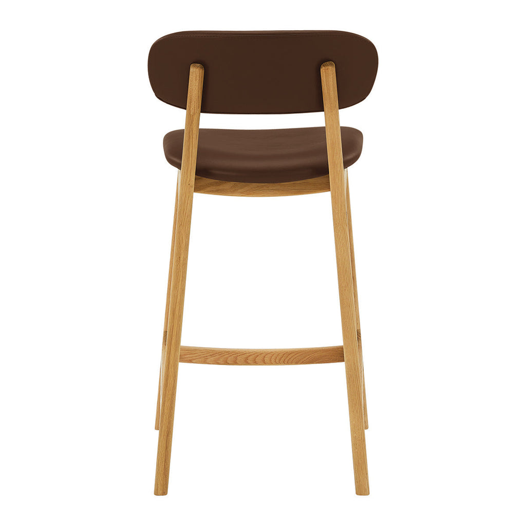 Alaska Leather Bar Stool
