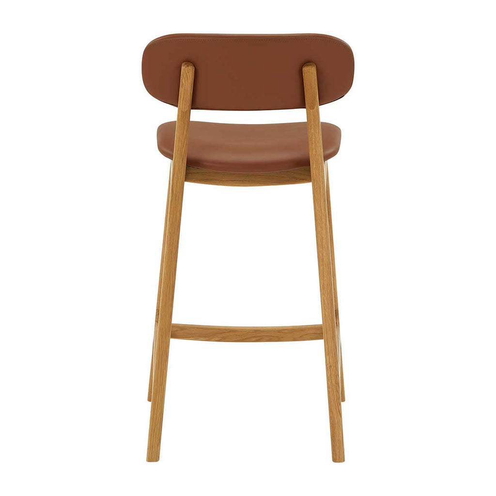 Alaska Leather Bar Stool