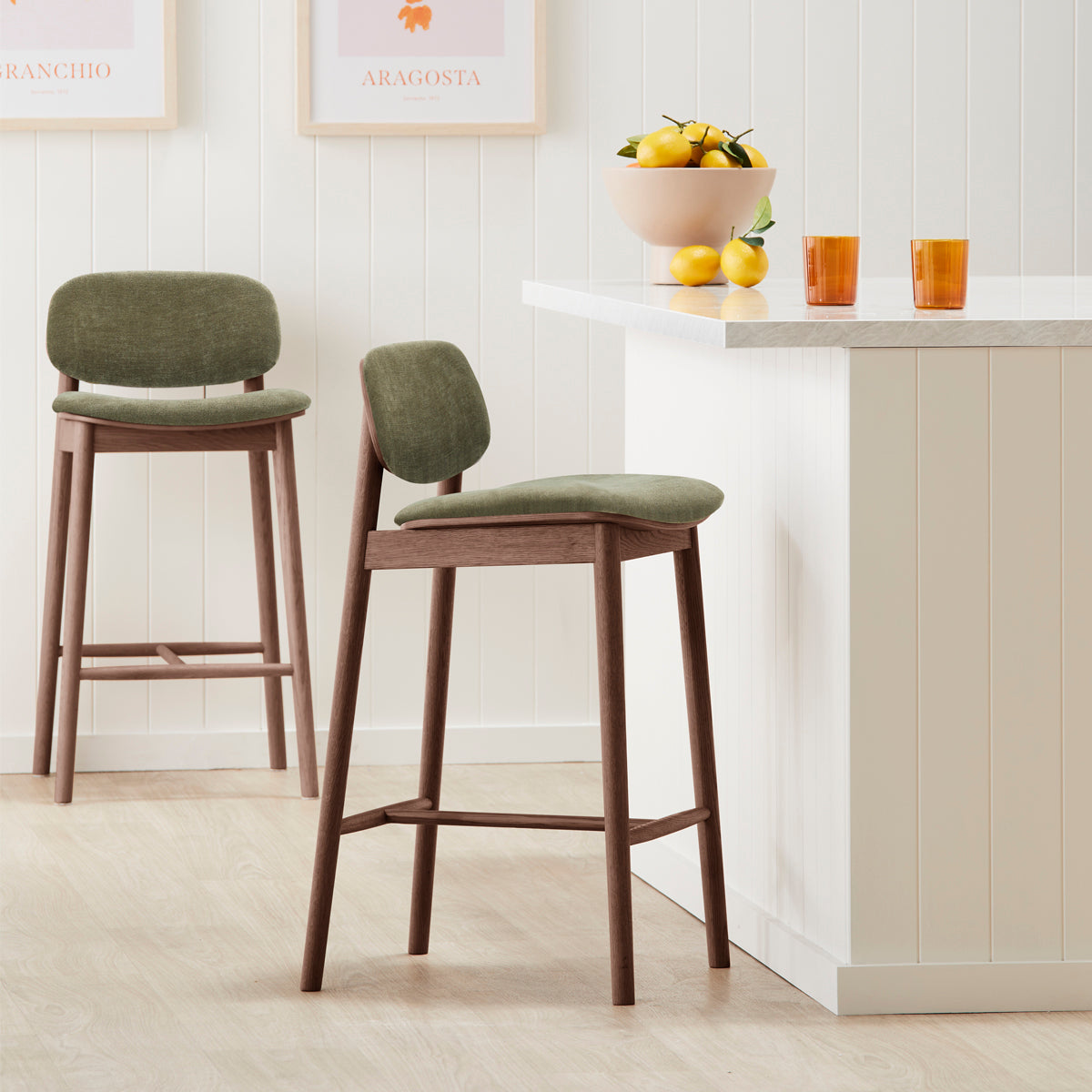 Lando Fabric Bar Stool