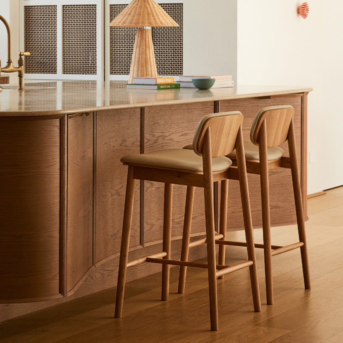 Lando Leather Bar Stool