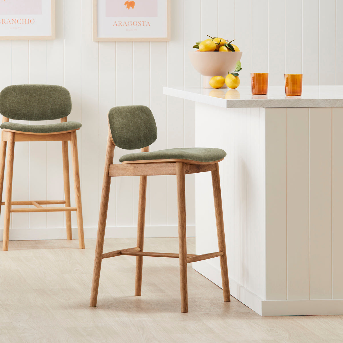 Lando Fabric Bar Stool