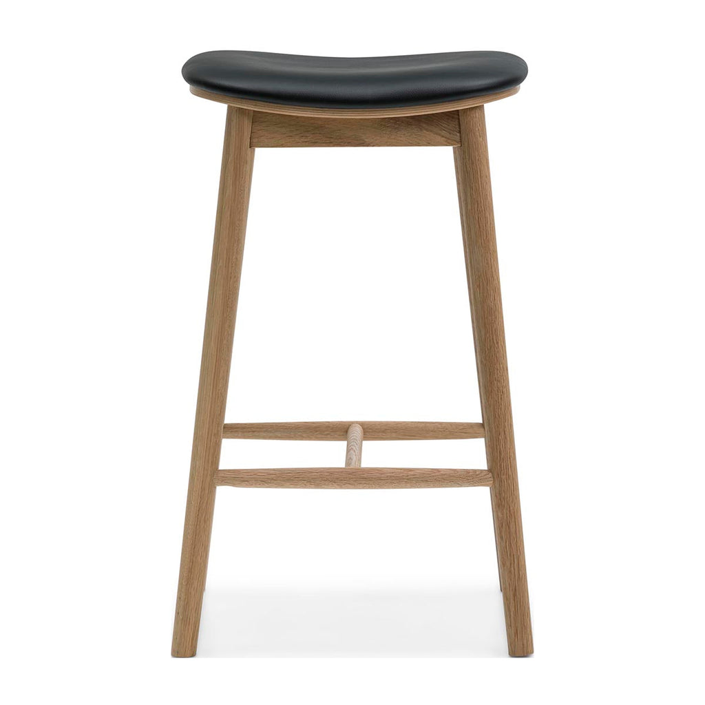 Lando Leather Backless Bar Stool