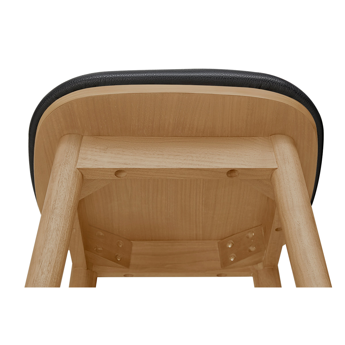 Lando Leather Backless Bar Stool