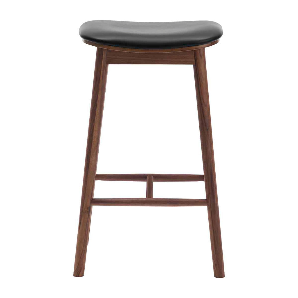 Lando Leather Backless Bar Stool