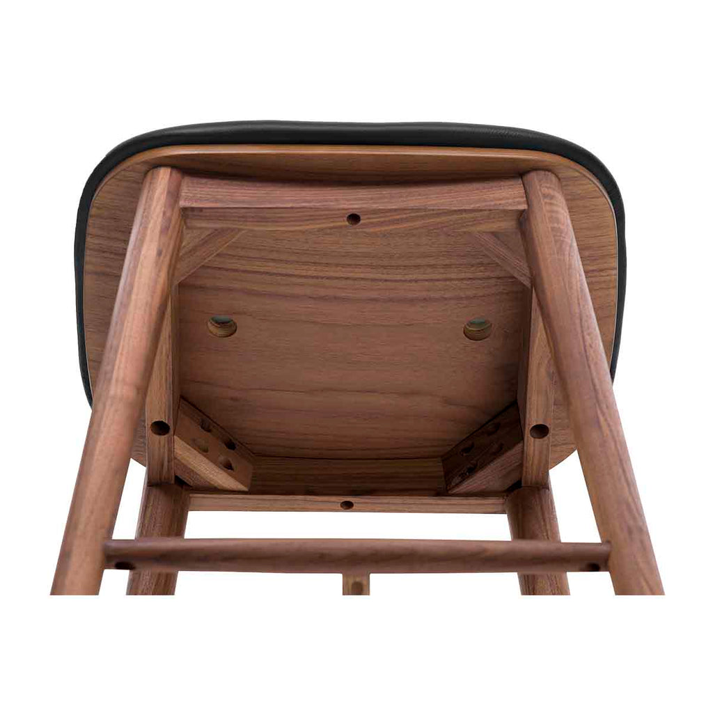 Lando Leather Backless Bar Stool