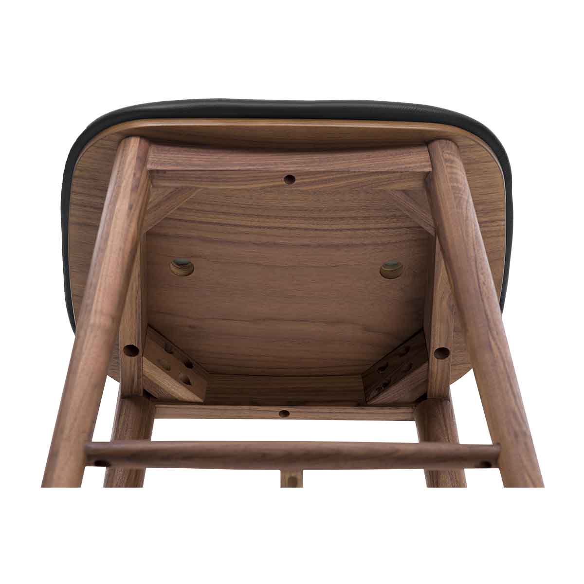 Lando Leather Backless Bar Stool