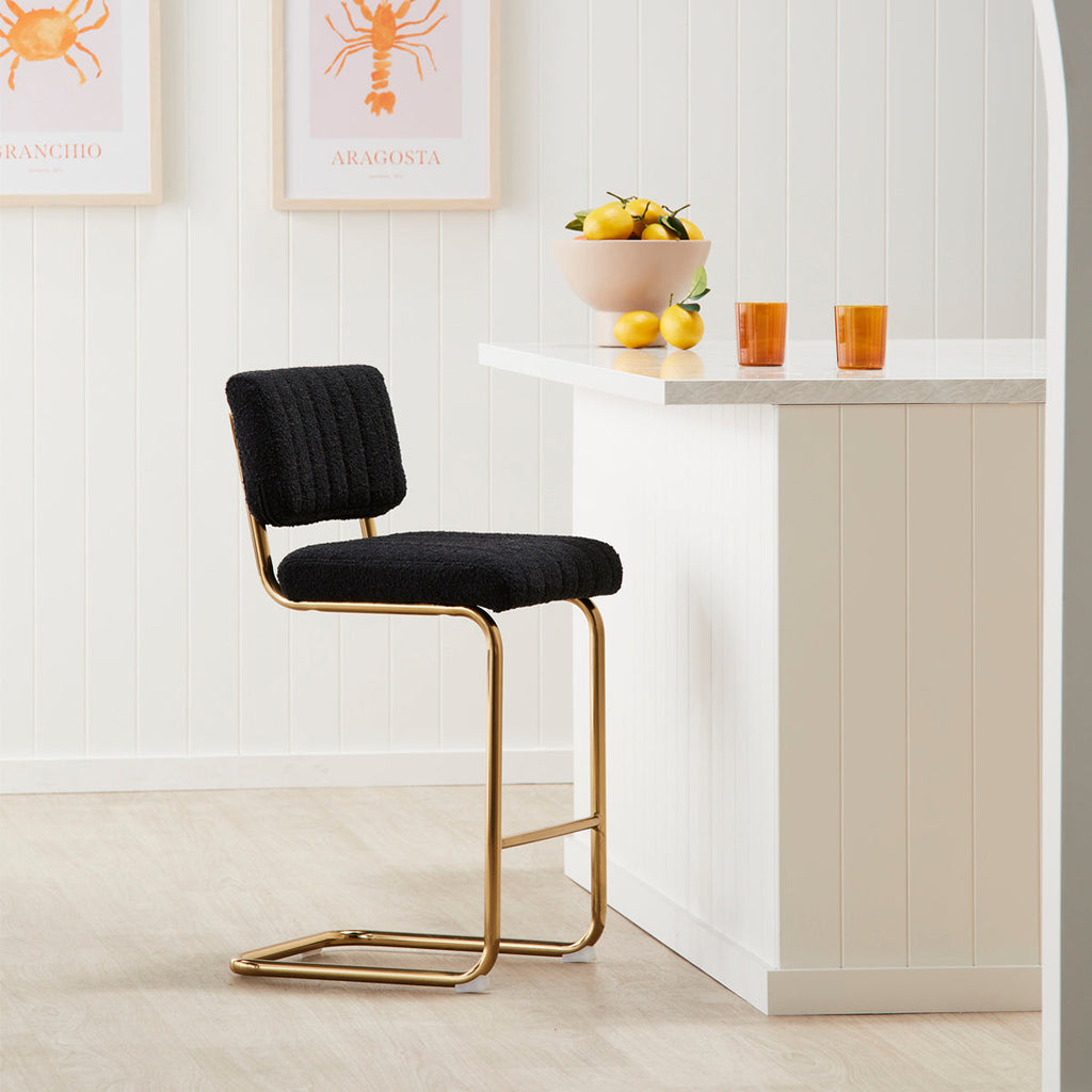 Blake Boucle Bar Stool