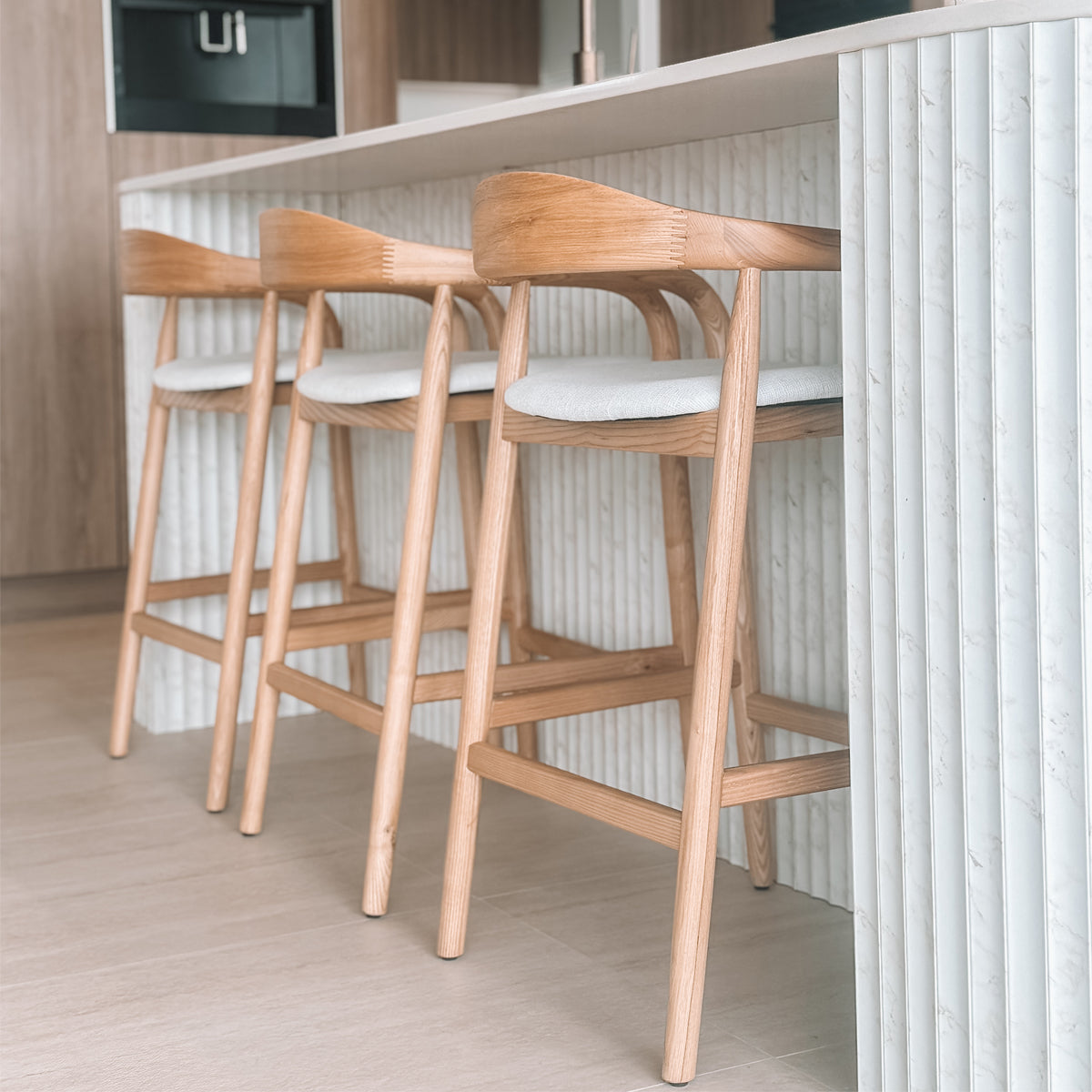 Noris Fabric Bar Stool