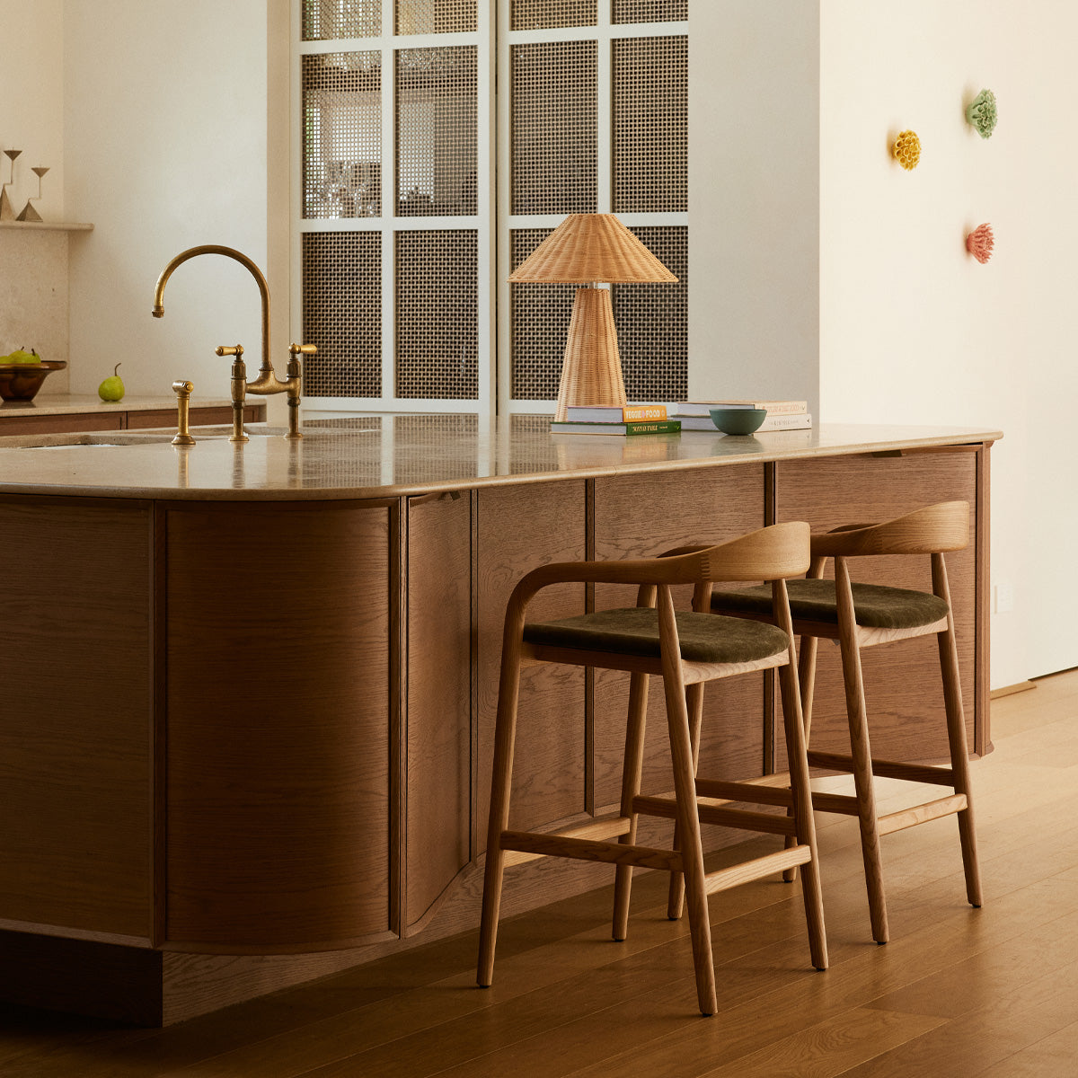 Noris Fabric Bar Stool