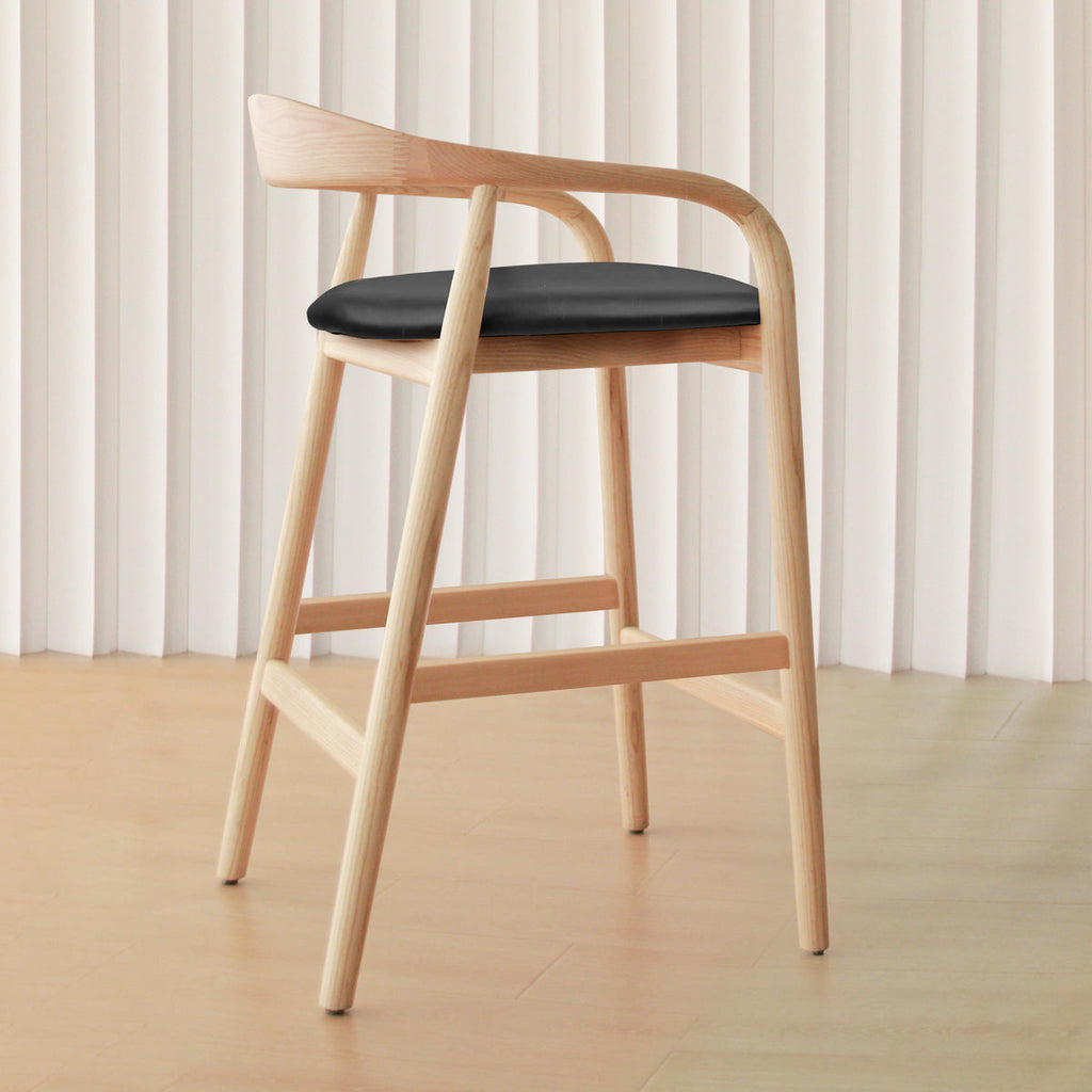 Noris Leather Bar Stool