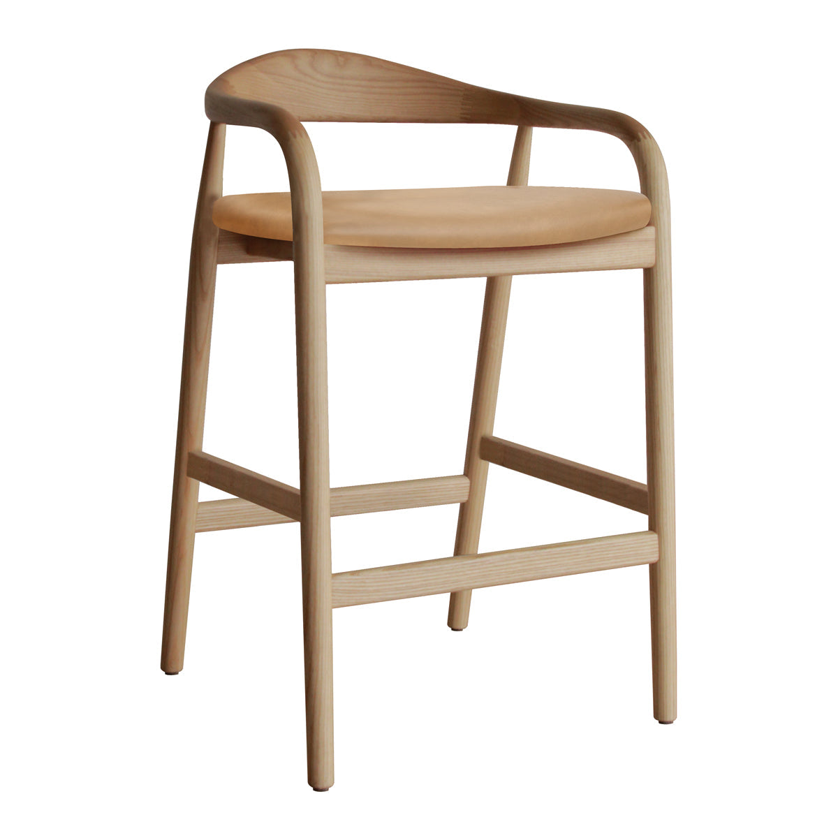 Noris Leather Bar Stool