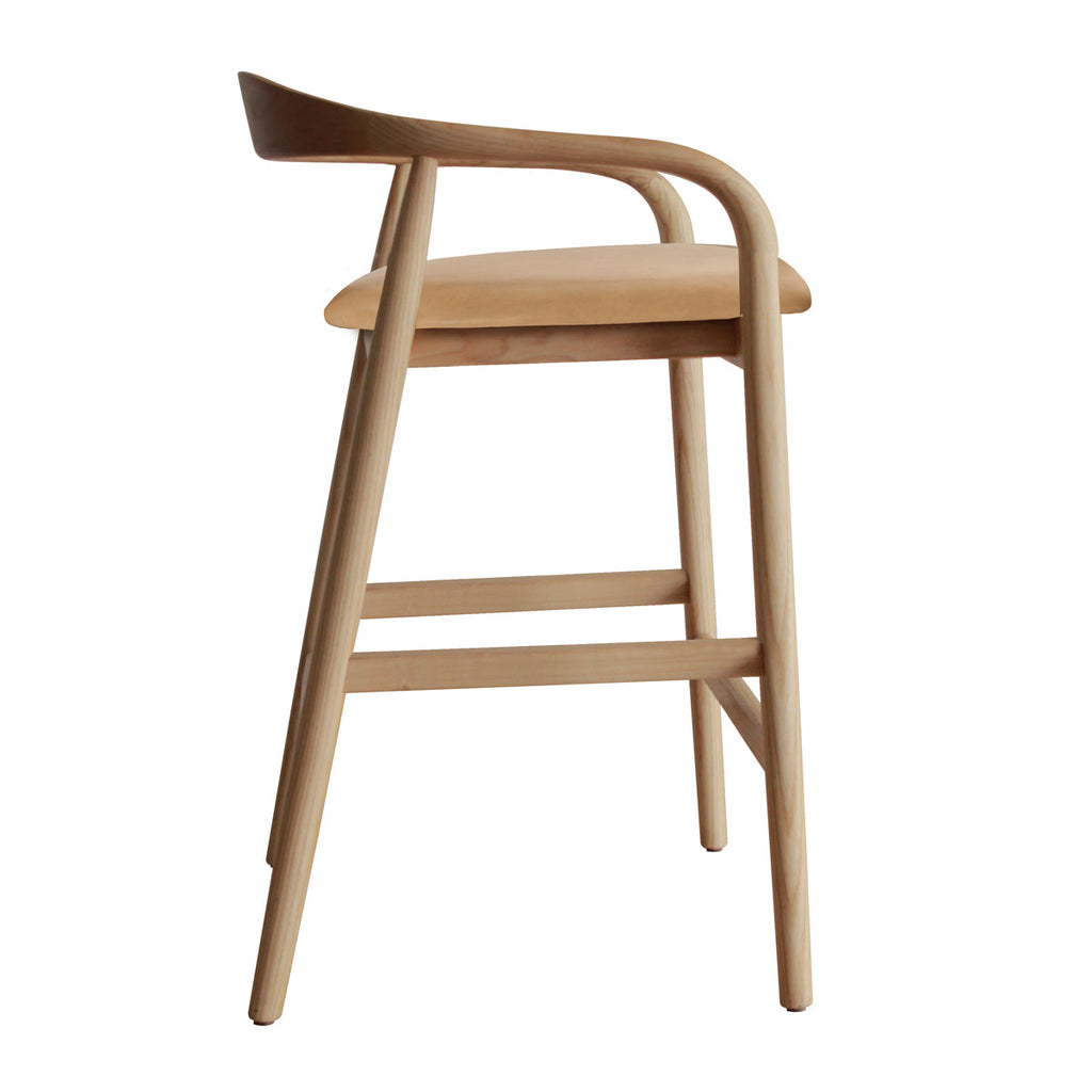Noris Leather Bar Stool