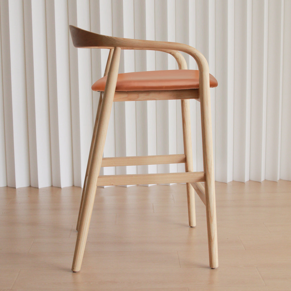 Noris Leather Bar Stool