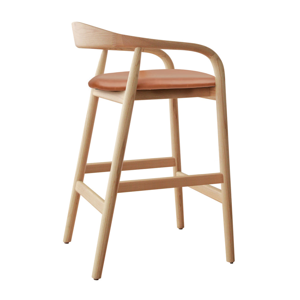 Noris Leather Bar Stool