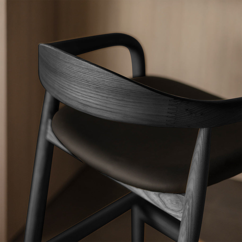 Noris Leather Bar Stool