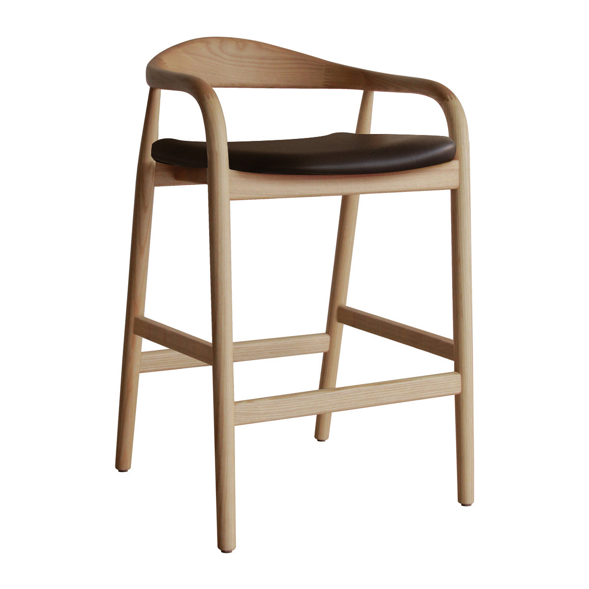 Noris Leather Bar Stool