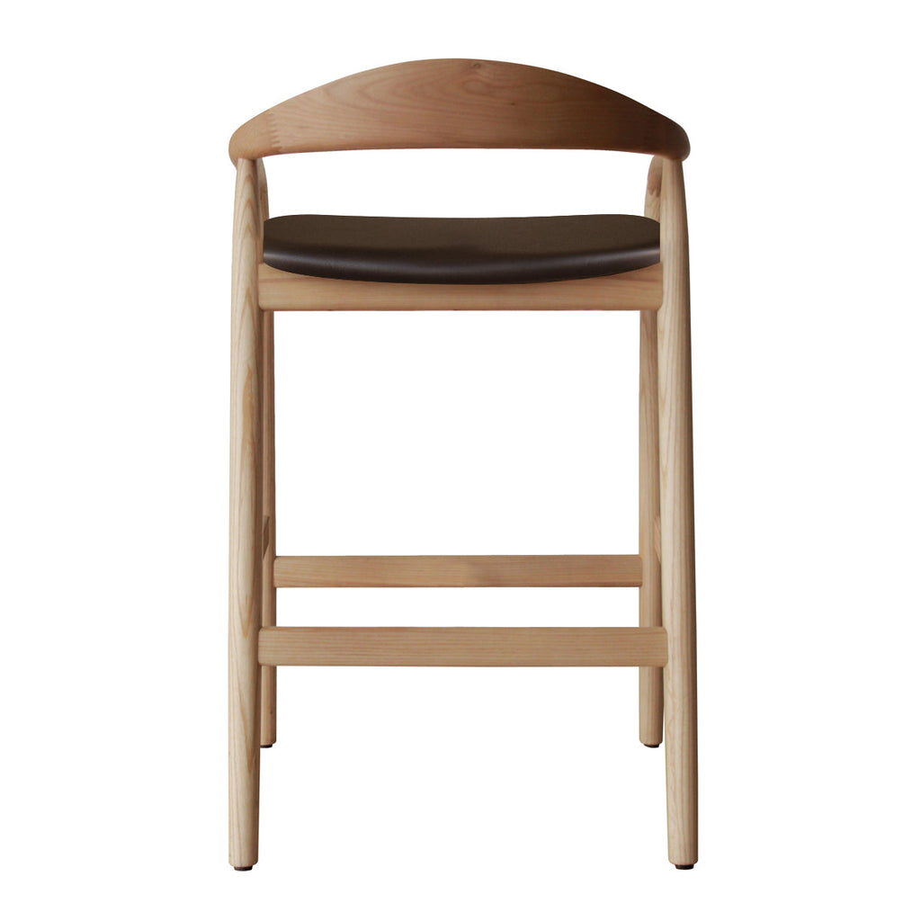 Noris Leather Bar Stool