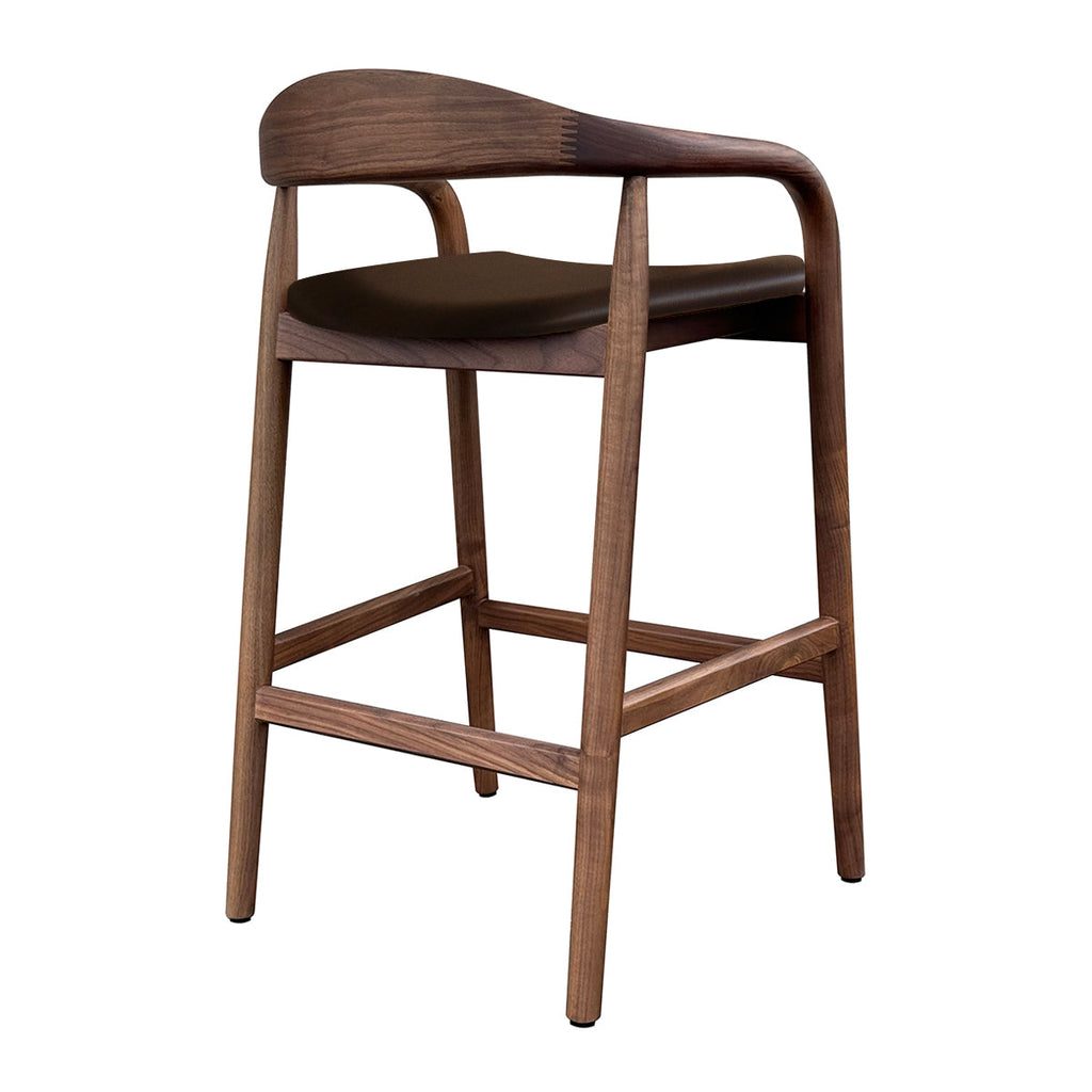 Noris Leather Bar Stool