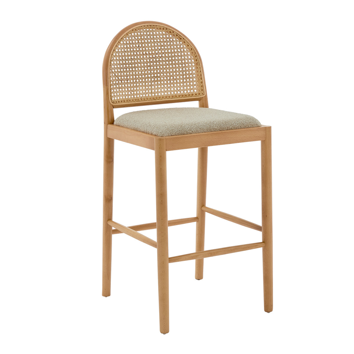 Capri Fabric Arch Bar Stool