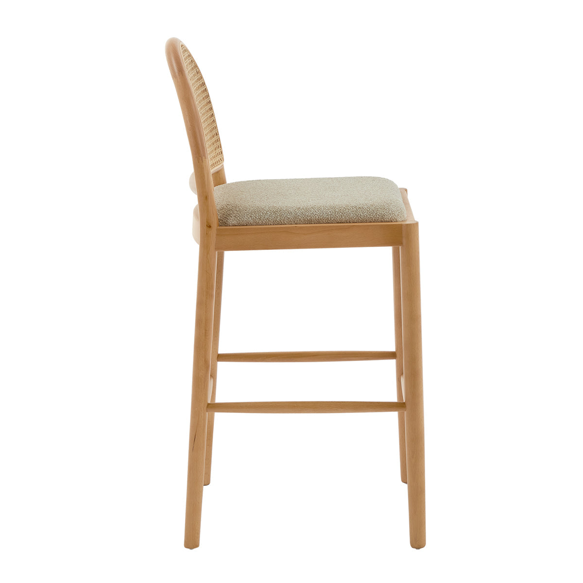 Capri Fabric Arch Bar Stool