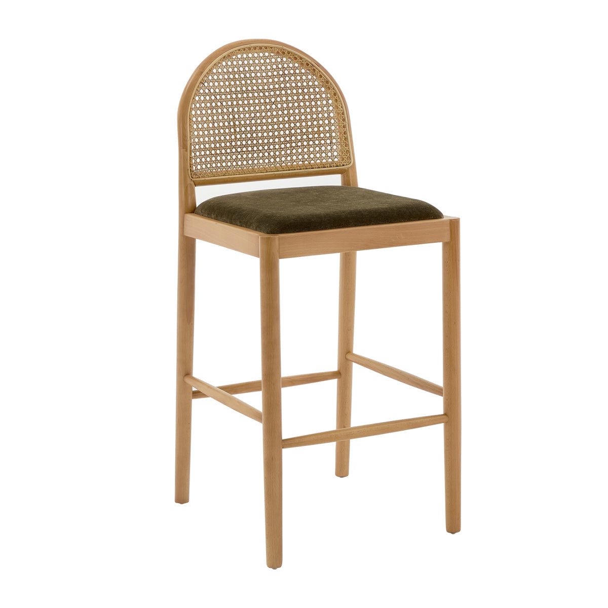 Capri Fabric Arch Bar Stool