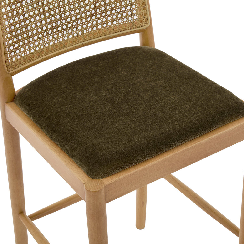 Capri Fabric Arch Bar Stool