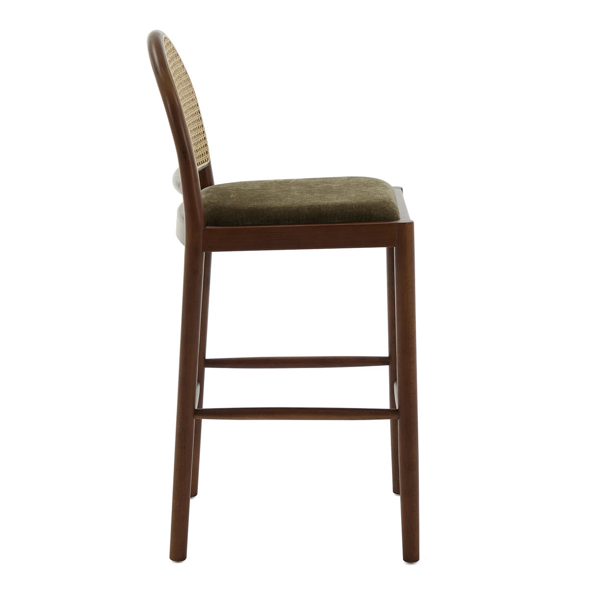 Capri Fabric Arch Bar Stool
