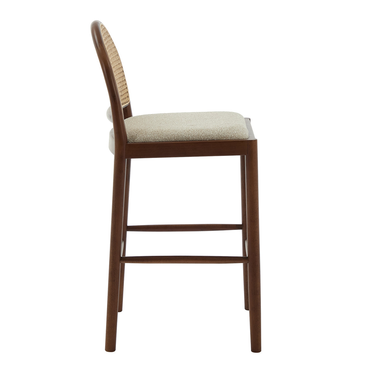 Capri Fabric Arch Bar Stool