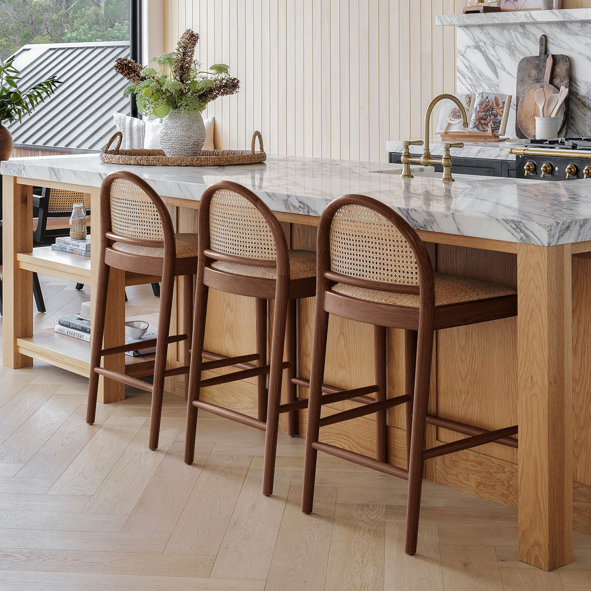Capri Rattan Arch Bar Stool