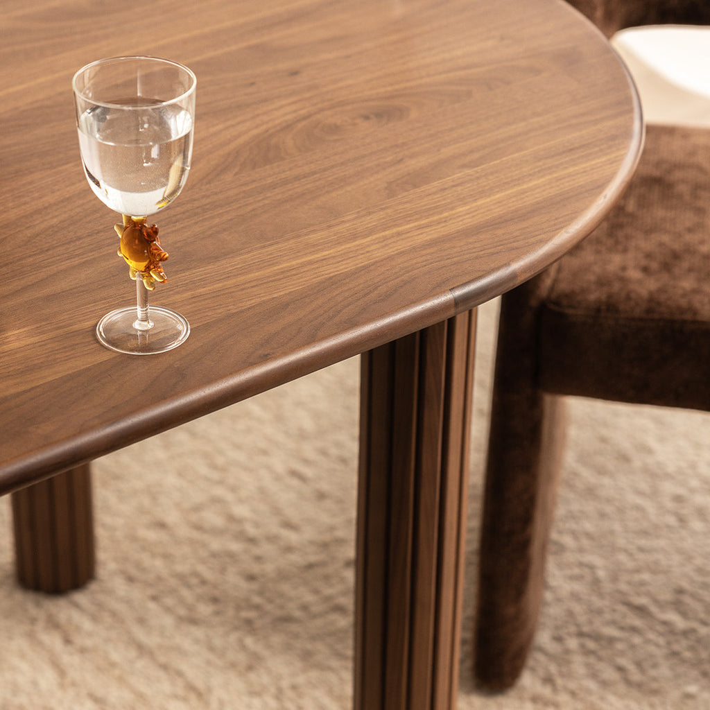 Noir Oval Extendable Dining Table (200cm)