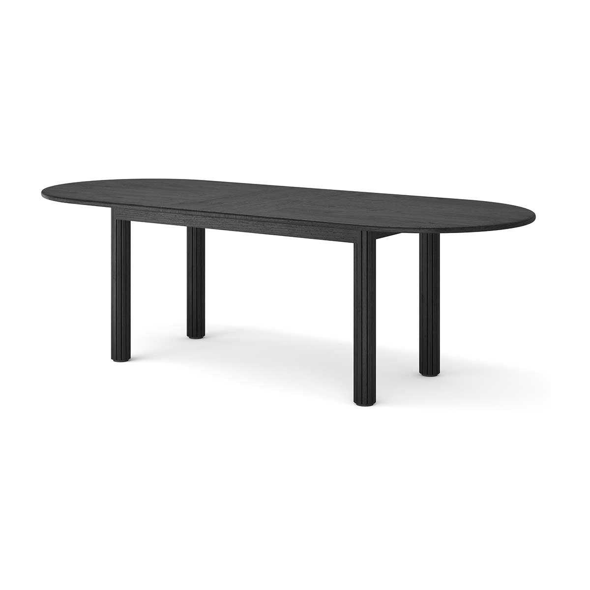 Noir Oval Extendable Dining Table (200cm)