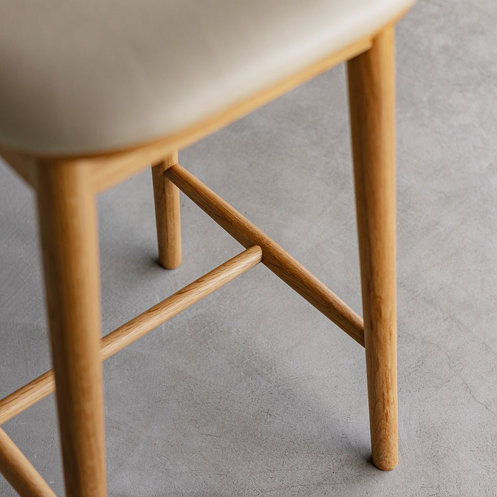 Lando Leather Backless Bar Stool