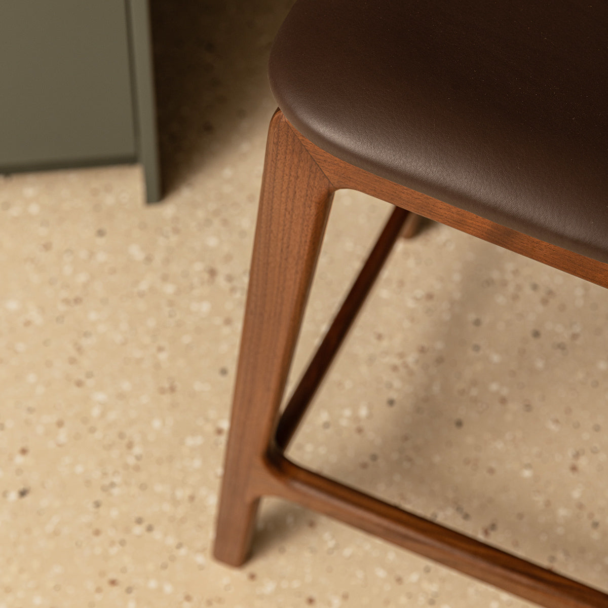 Alaska Leather Bar Stool