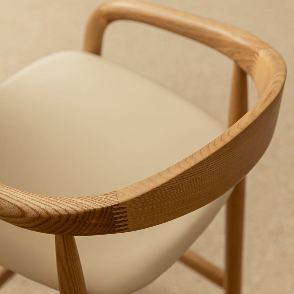 Noris Leather Bar Stool