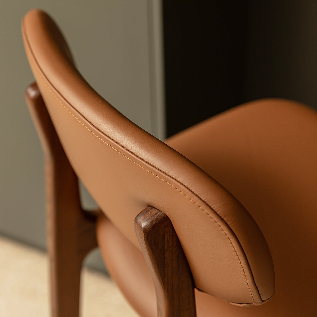 Alaska Leather Bar Stool