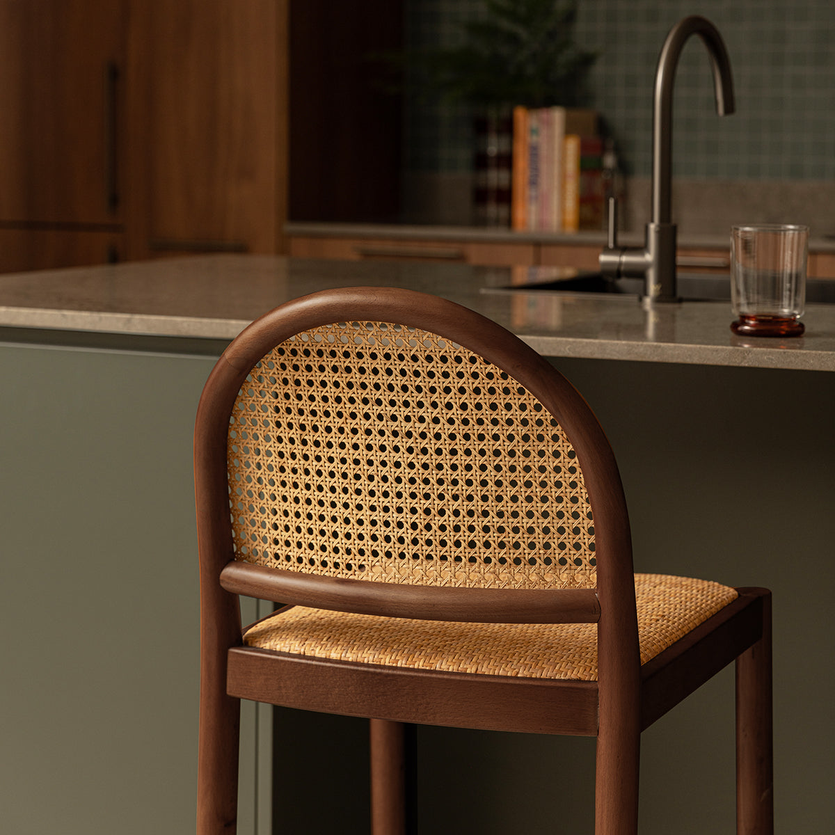 Capri Rattan Arch Bar Stool