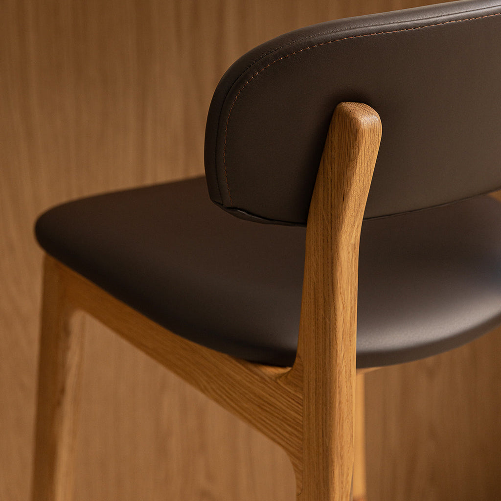 Alaska Leather Bar Stool