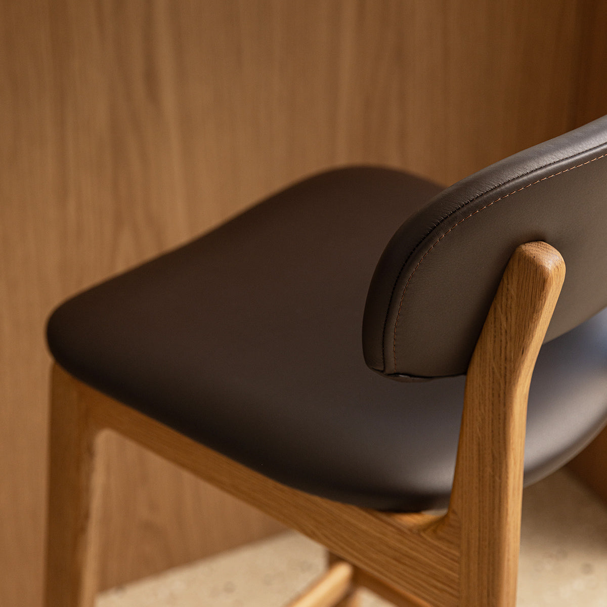 Alaska Leather Bar Stool