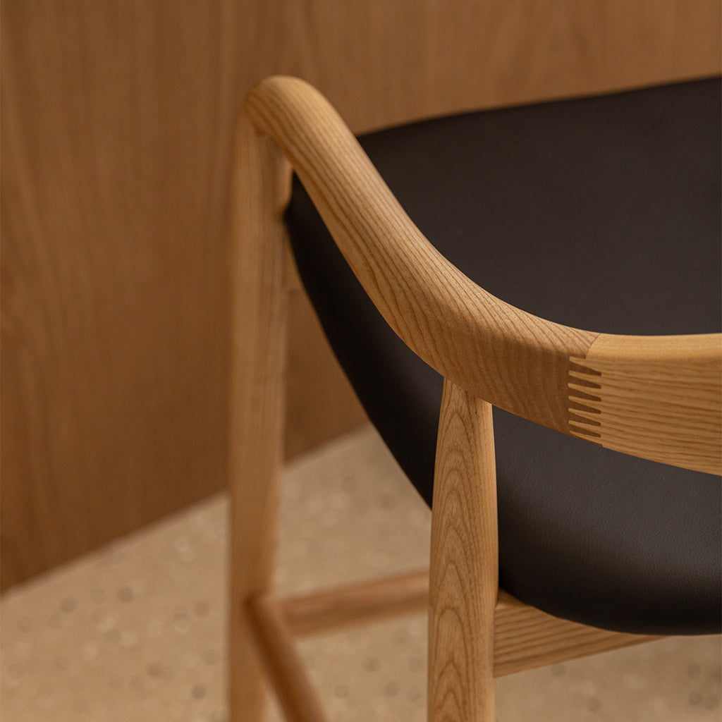 Noris Leather Bar Stool