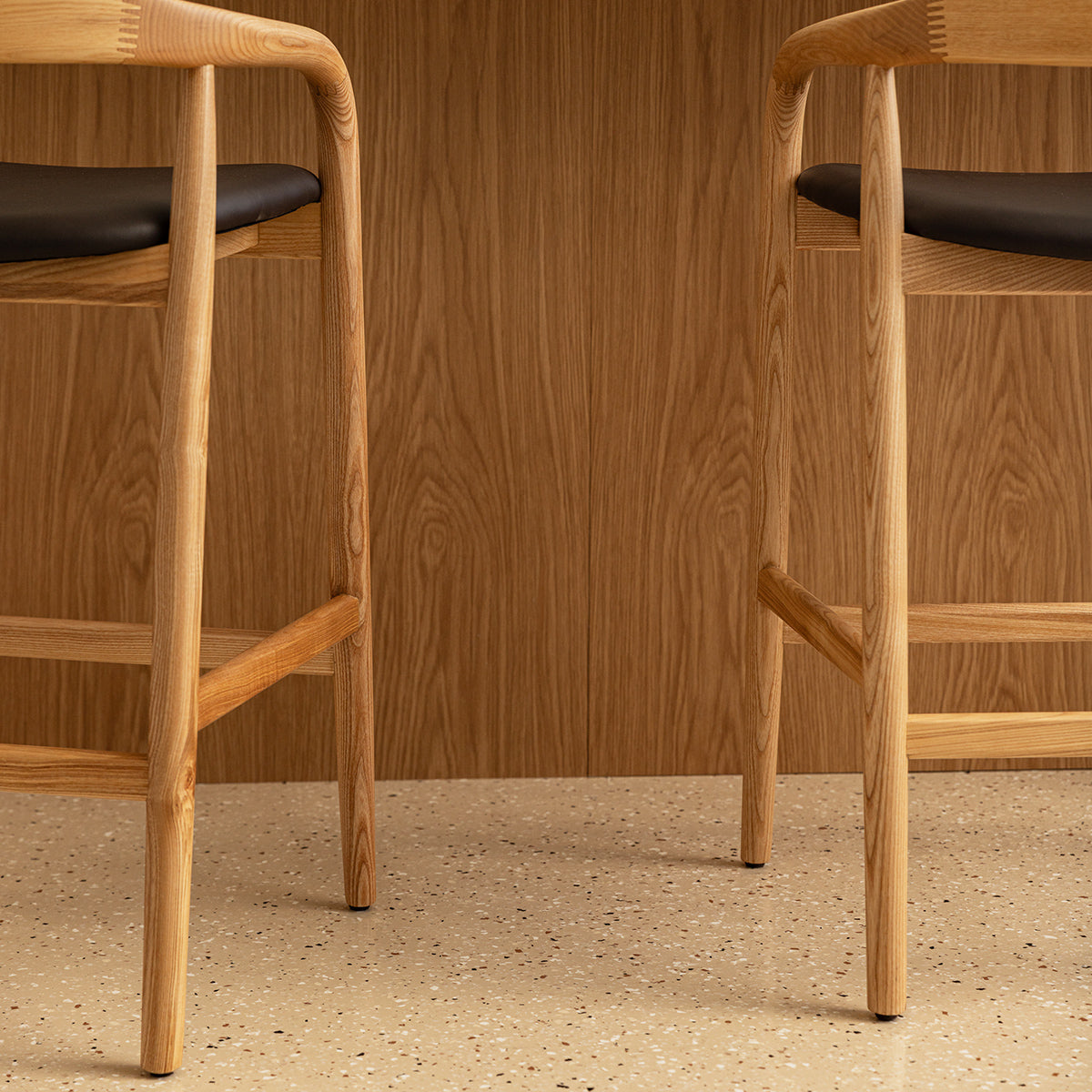 Noris Leather Bar Stool