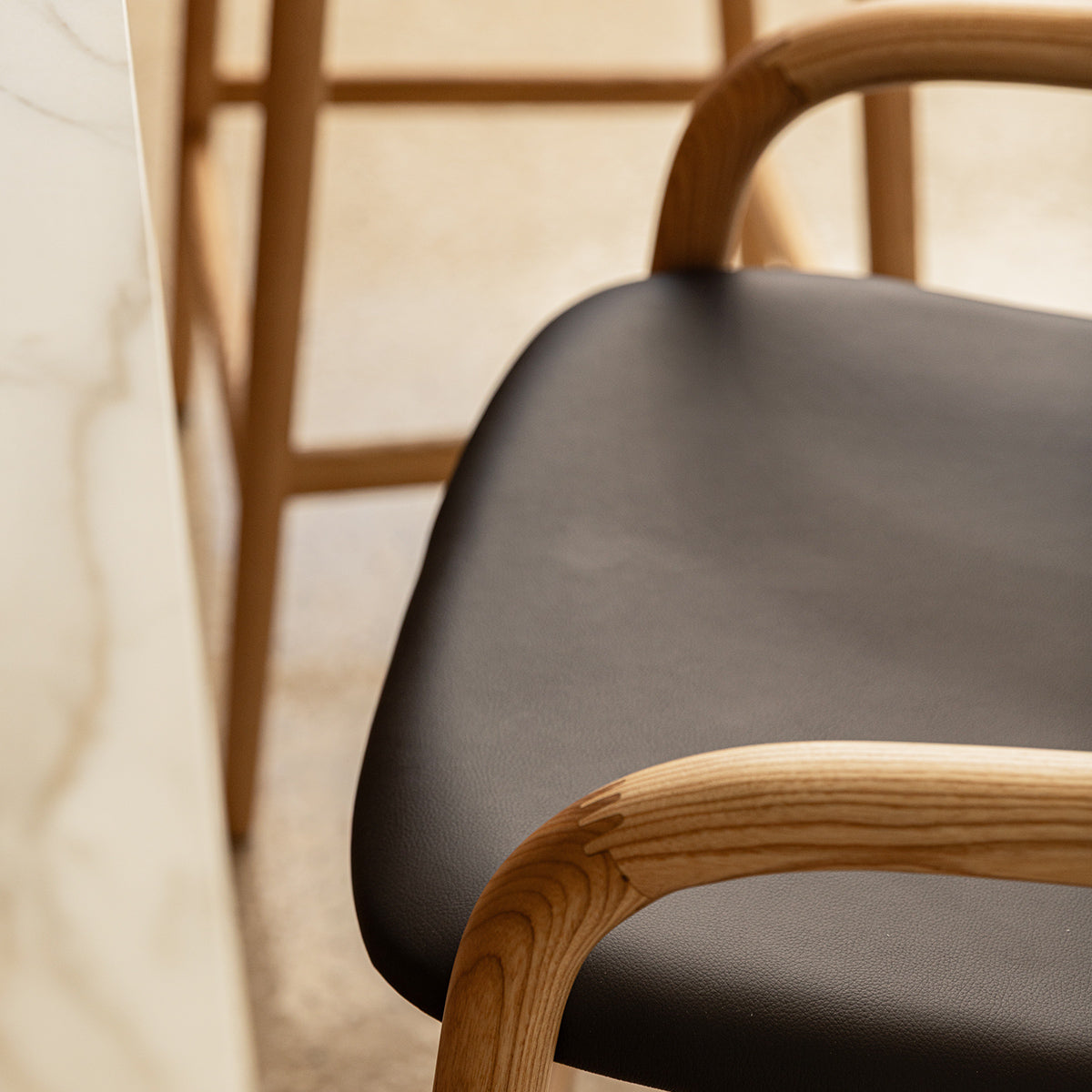 Noris Leather Bar Stool