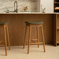 Lando Leather Backless Bar Stool